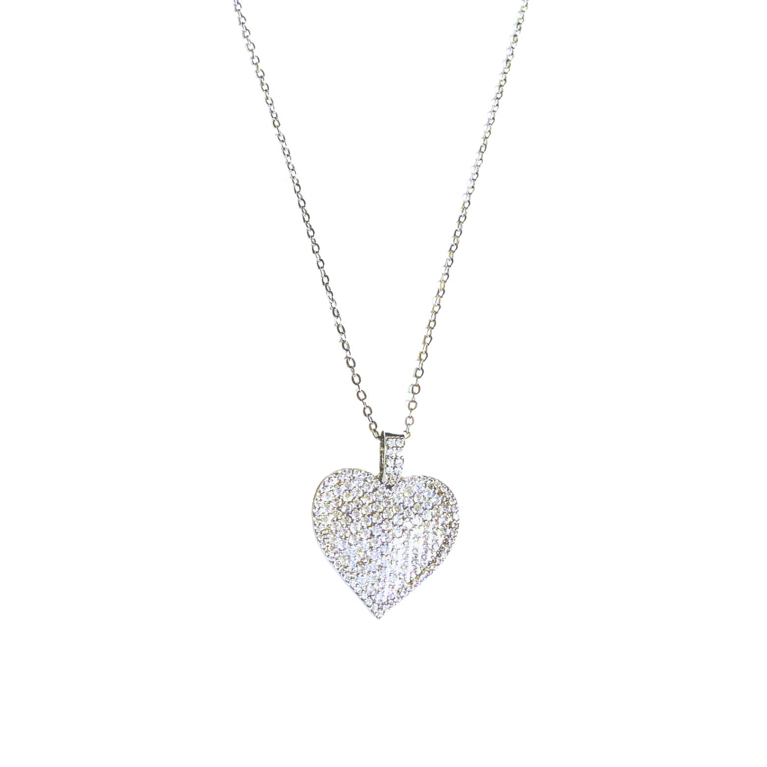 Heart CZ Pendant Necklace