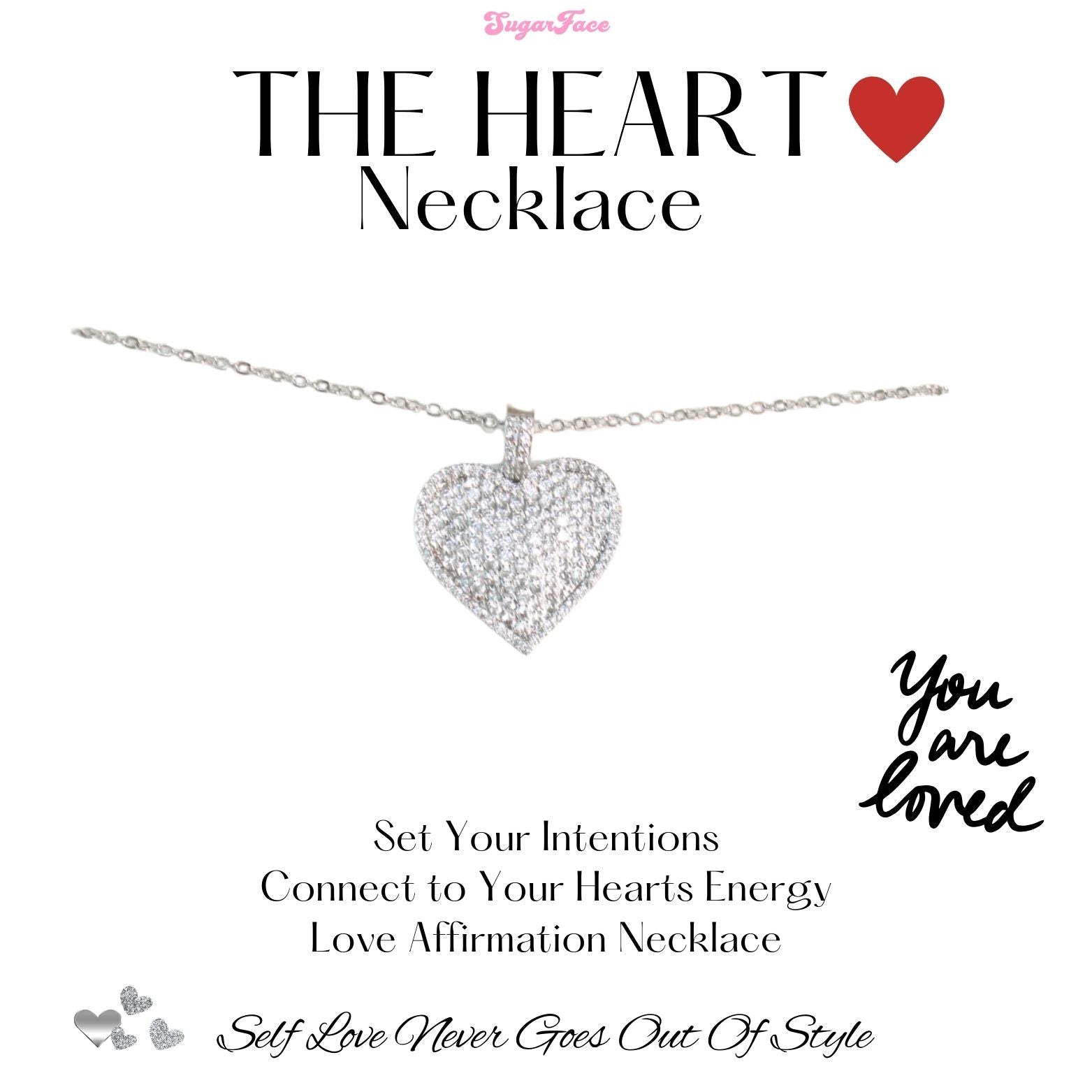 Heart CZ Pendant Necklace